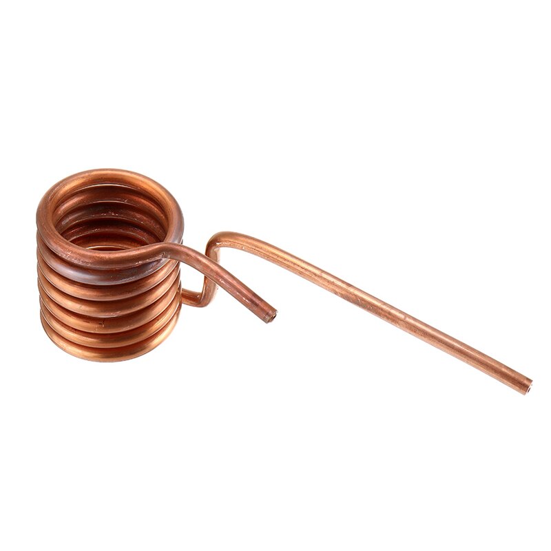 Induction Heating Coil Induction Heating Copper Tube 6mm Quenched Tapless Heating Head DIY ZVS Coil