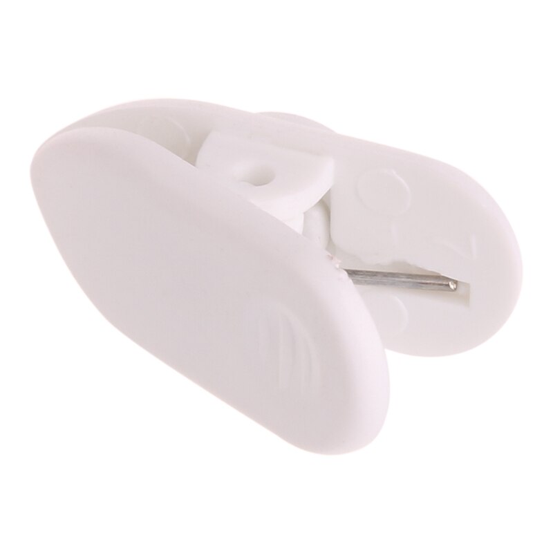 10 st/set kabel sladd klämma klämma krage lapel skjorthållare för hörlurar hörlurar svart/vit plast