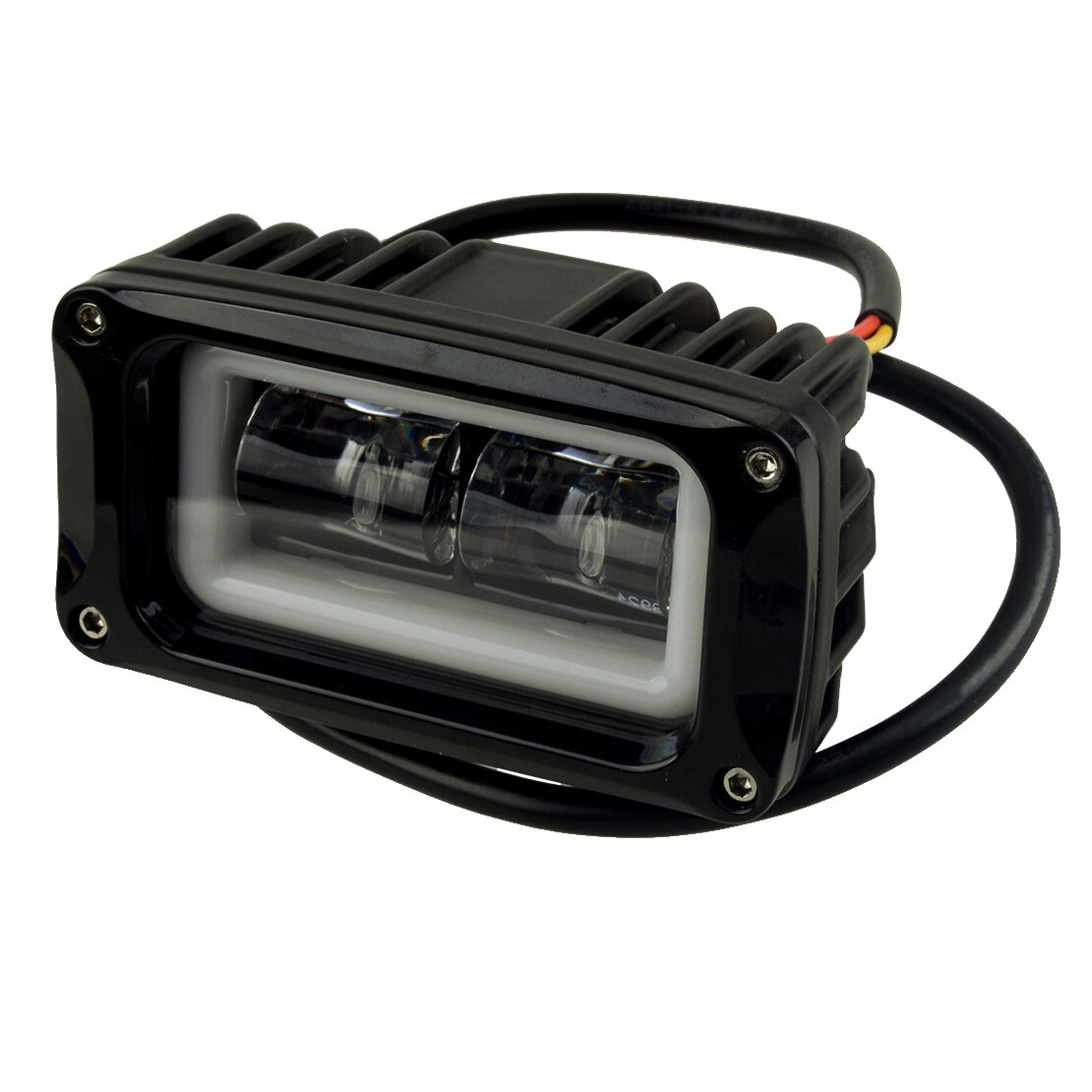 Luz LED de Ojos de Ángel para coche, lámpara de circulación diurna Universal para SUV, todoterreno, ATV, camiones, 4WD, CC 9-32V, 4 pulgadas