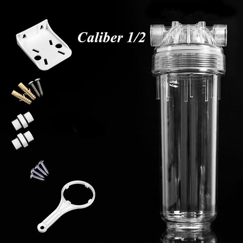 Carcasa de filtro de agua 1/4 1/2, piezas de repuesto de filtro de agua 1/4, carcasa de filtro de agua 10: orange