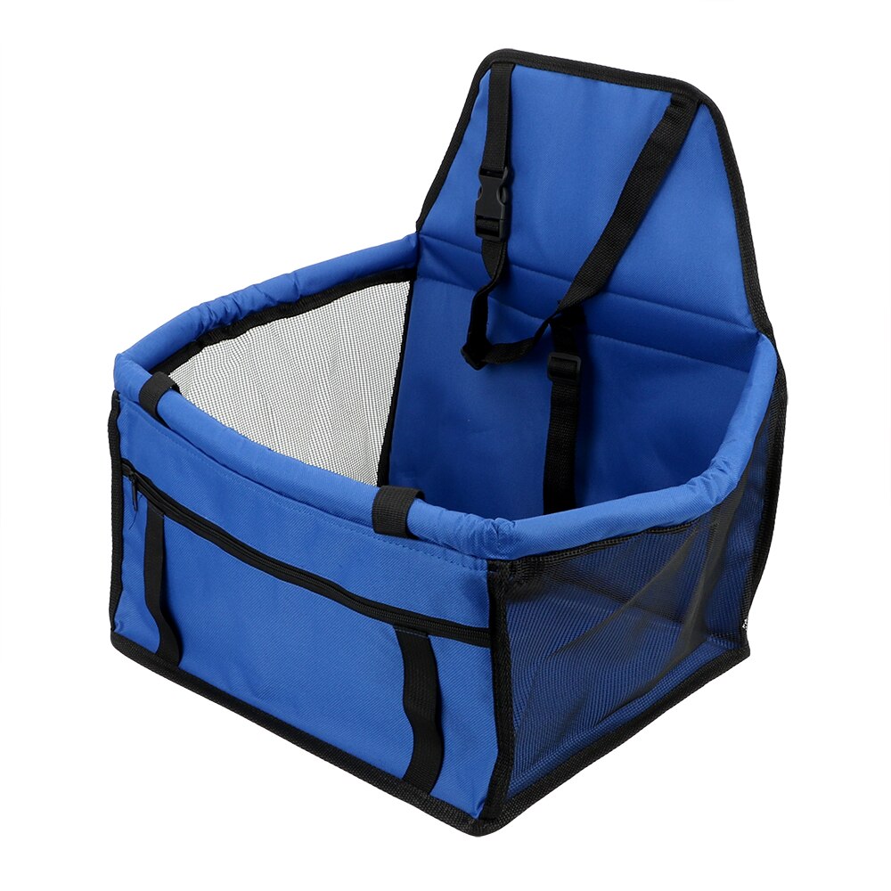 Niceyard folding hængekøje kæledyrs taske anti-slip sikkerhed hund kurv til katte hunde transporterer rejse hund bil sæde dækning: Blå
