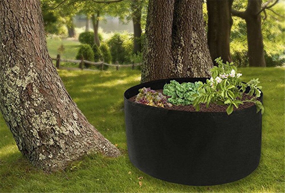 Stor planta plantor odlingspåsar andningsbara krukor plantera rotbehållare planta smarta krukor trädgårdstillbehör planteringspåsar
