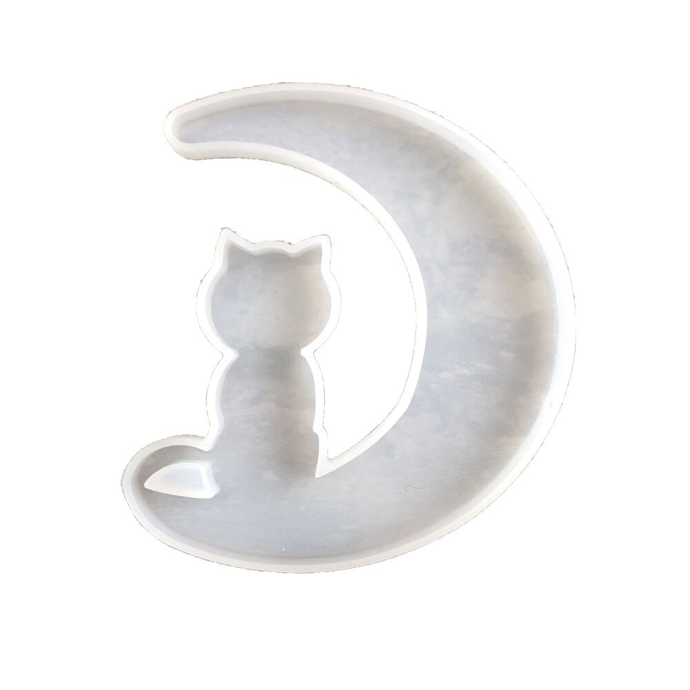 Diy maanhanger mal spiegel epoxy siliconen hars mal voor het maken van sieraden