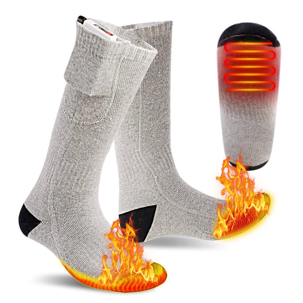 Heated Socks 3 Modes Rechargeable Foot Warmer Electric Socks with Battery Keep Foot Warm Comfort Socks Comfortable Socks