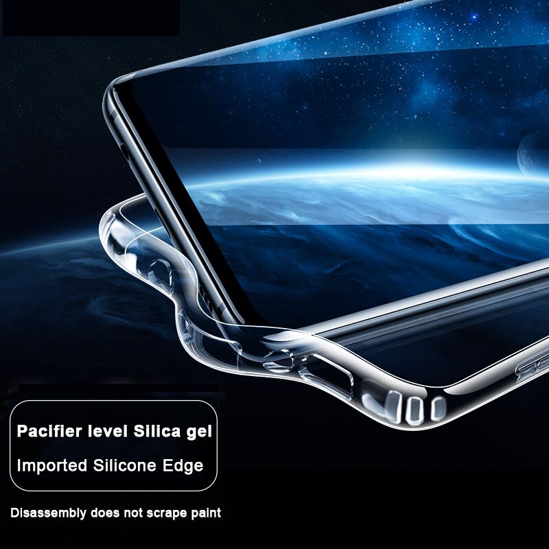 AOXIN 3D Clear Phone Case For Samsung Galaxy S20 S10 S9 S8 Plus S10e S7 edge Case Transparent Soft TPU Silicone Bag Shell Cover