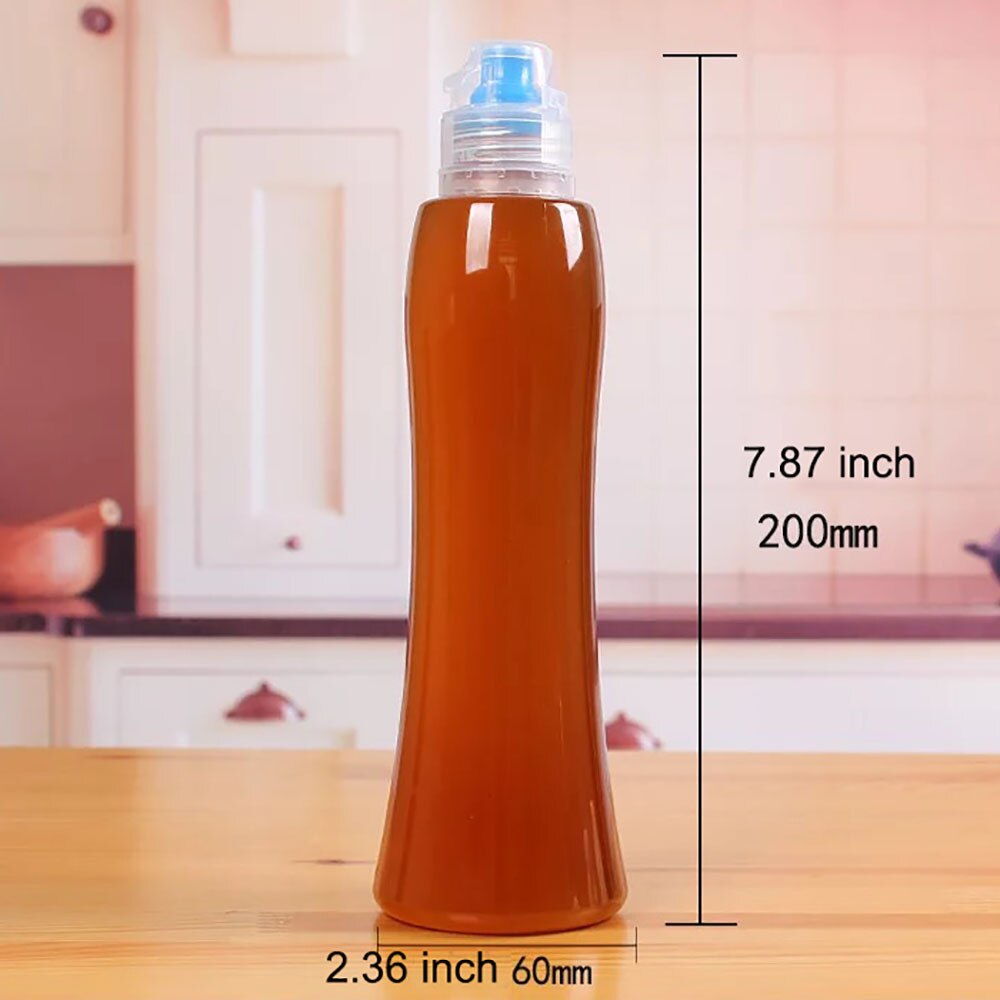 4 kleuren herbruikbare knijphoningpotten voor thuis, keuken, plastic sauscontainers, flessen voor sauzen, saladebewaardispenser: Blauw