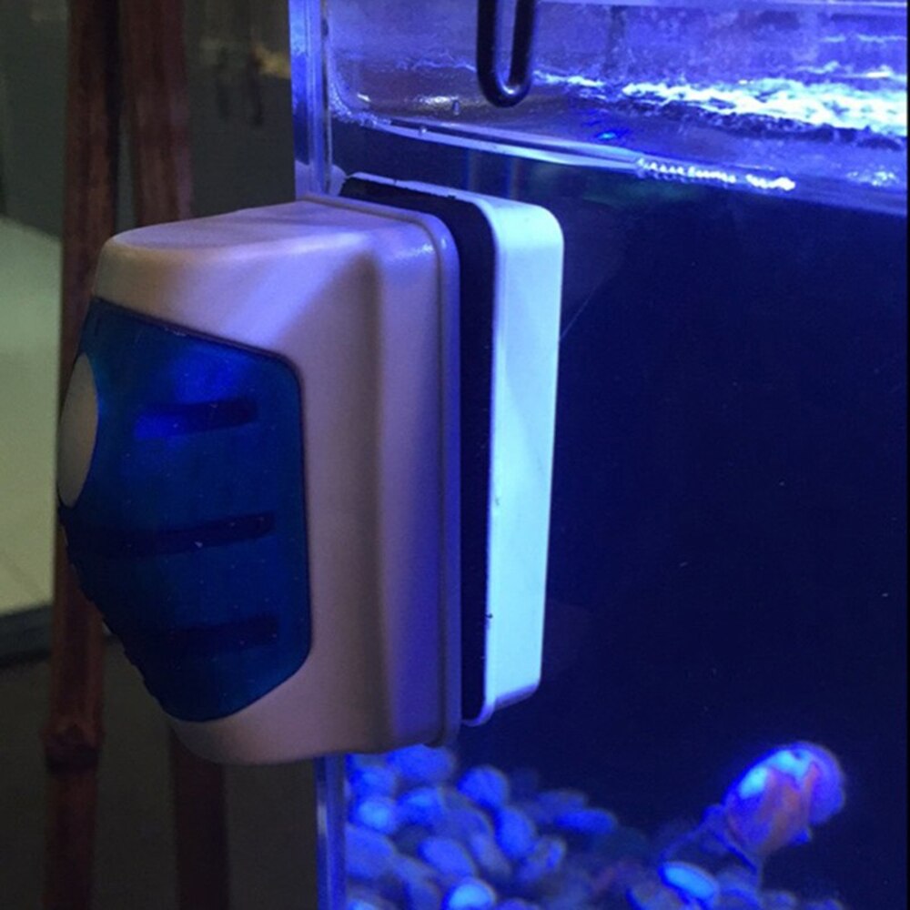 Glazen borstel magnetische aquariumvisborstels drijvende schoonmaakglas schraper magnetische borstel plastic spons gereedschap