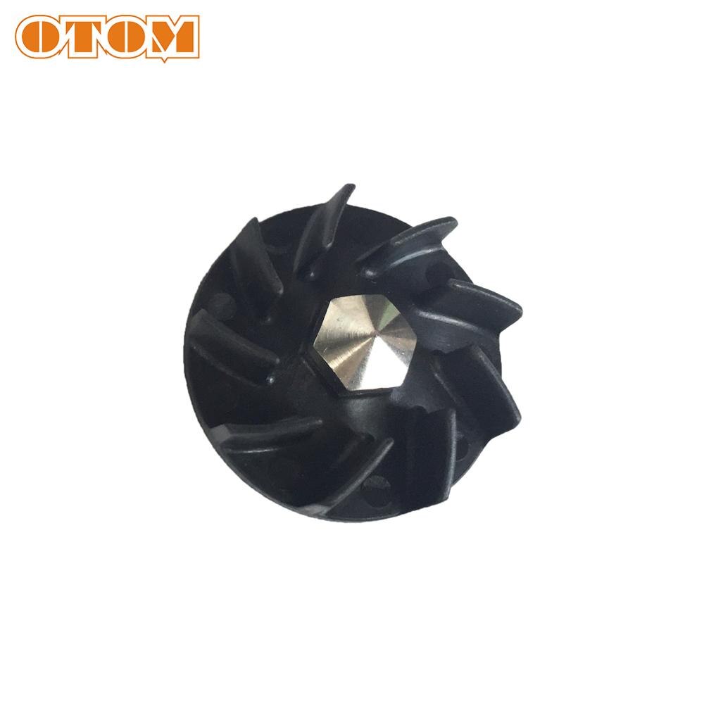 OTOM NC250 Parts Water Pump Gear (ANE Wheel) 6 Blades Water Pump Impeller Black For ZONGSHEN KAYO K6 T6 BSE J5 RX3 Xmoto ZS250GY
