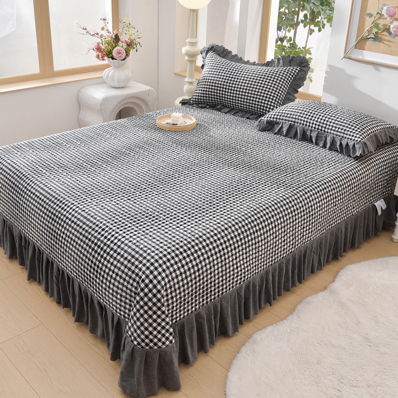 Enkelt sengeteppe til dobbeltseng, jenter og gutter, sengetøy, teppe, tykkere laken, 침대커버 (putetrekk må bestilles)
