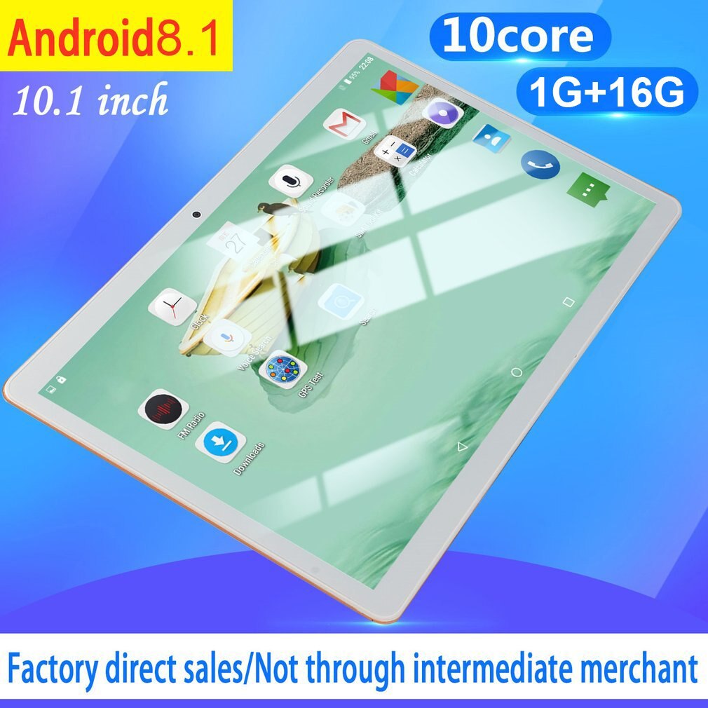 10.1 Inch tablet PC Large Screen tablet android 8.10 8GB RAM 64GB ROM WiFi GPS 10.1 IPS 2560*1600