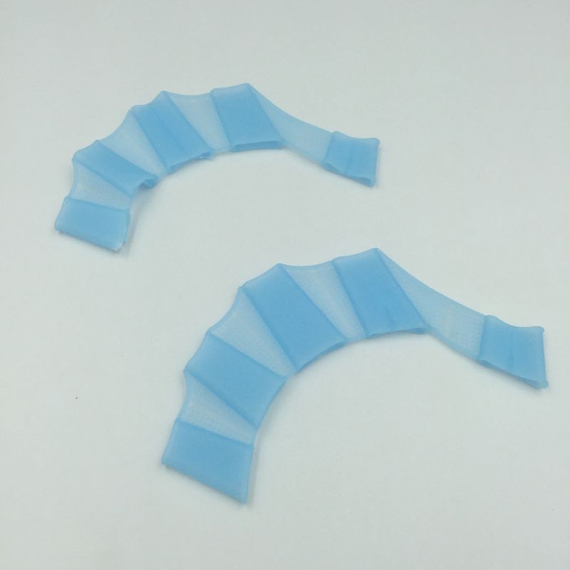 2 par svømming svømming mykt silikon utstyr padle finner fingre hånd palme svømmehud svømmeføtter treningshansker vannmotstand svømmehud