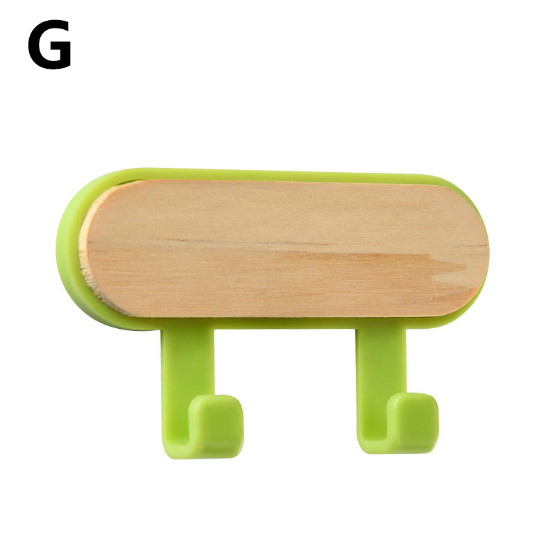 Wood Key Holder Hat Scarf Storage Organizer Strong Key Ring Rack Phone Hooks Clerk Housekeeper Wall Mounted Hangers: 07