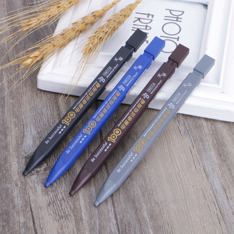 2B Black Lead Holder Exam Mechanical Pencil Automatic Testing Grade Stationery
