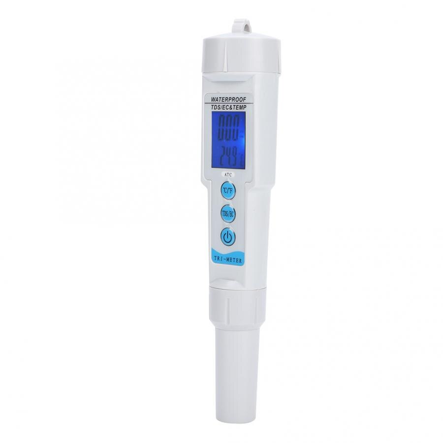 EC TDS TEM Meter Portable Water Tester Automatic Calibration Tester Measuring Tools Water Analyzer