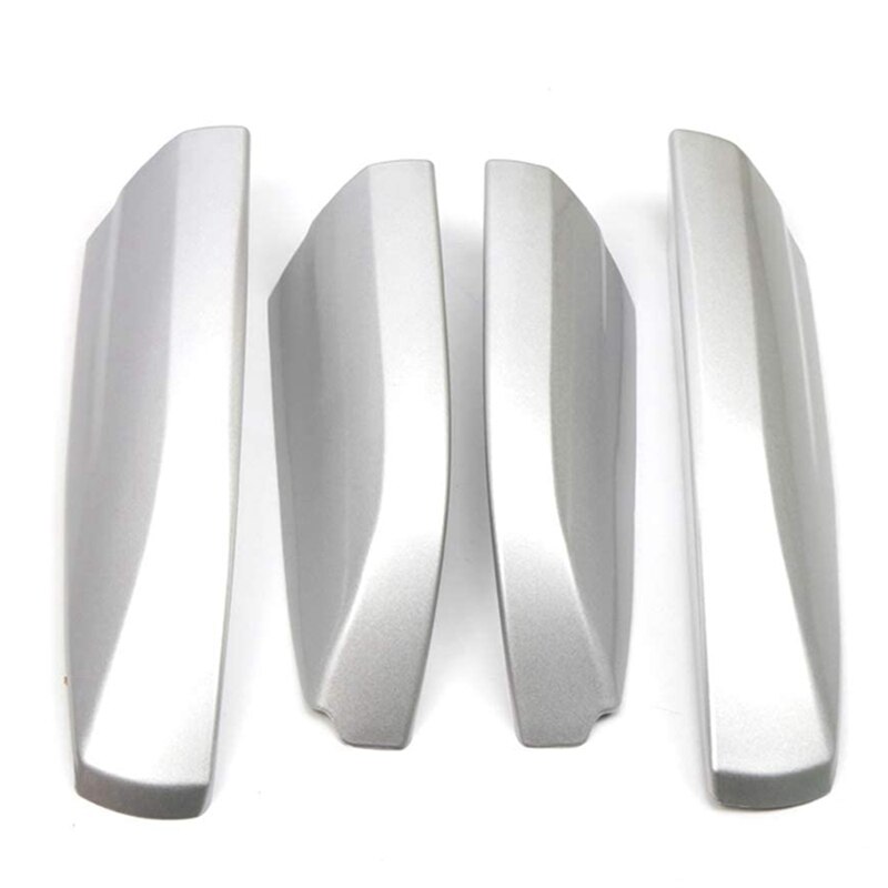 4Pcs Car Silver Roof Rack Rail End Cover Cap Shells for Toyota Highlander: Default Title