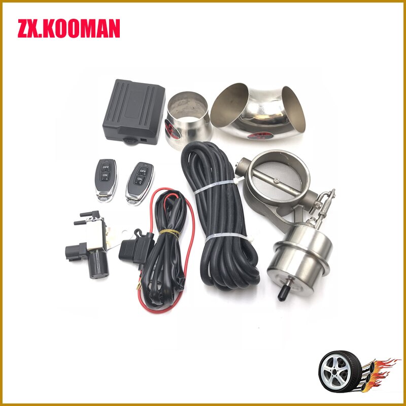 Vaccum Control Exhaust Valve/Cutout Set with Vacuum Pump With Wireless Remote Controller SwitchRegulate and control car exhaust