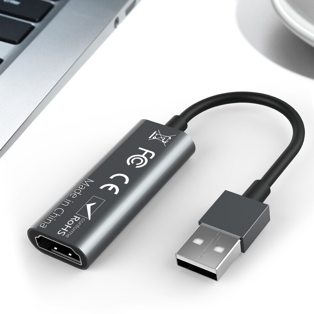 HDMI to USB HD Video Capture Card 1080P USB 2.0 Grabber Record Box for OBS