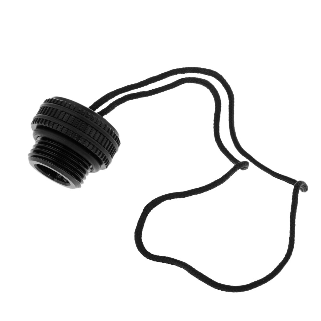 Lightweight Tank Valve Dust Cover Threaded Dust Plug Protector Plug: black