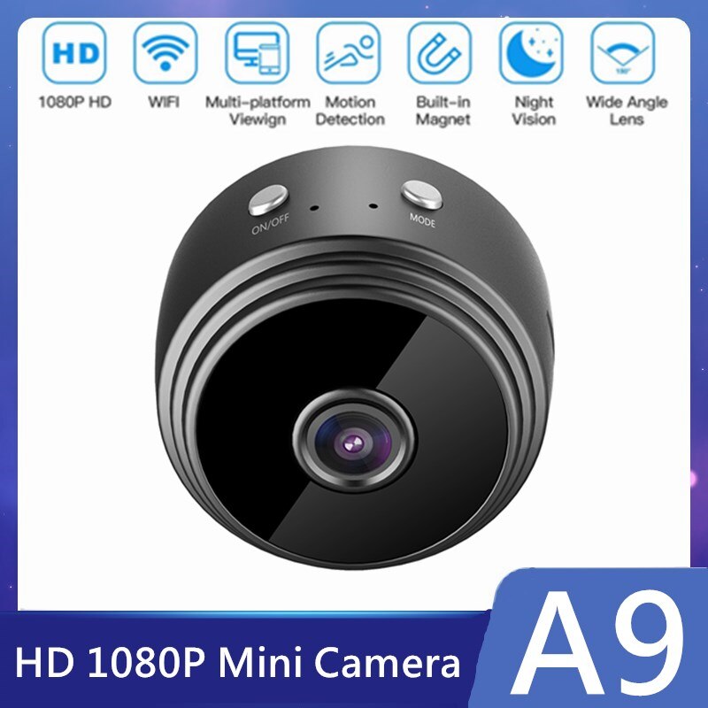 A9 1080P Ip Mini Camera Draadloze Wifi Beveiliging Afstandsbediening Surveillance Nachtzicht Mobiele Detectie Camera
