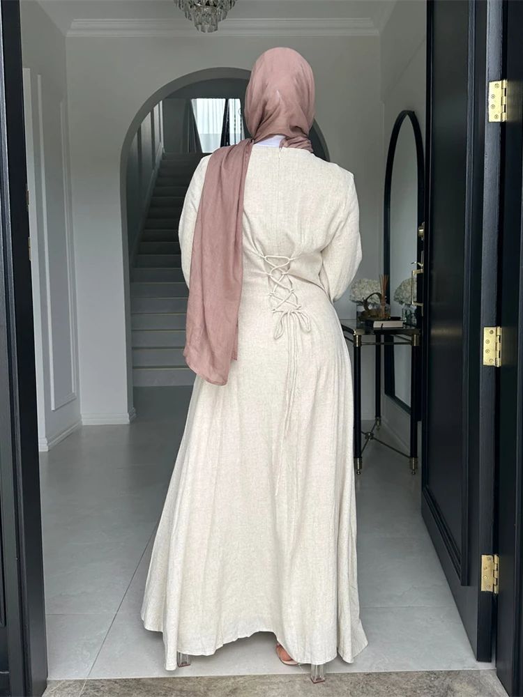 Ramadán Modesto Abaya Dubai islámico musulmán Kaftan vestido ropa de oración mujeres Vestidos Para Mujer bata caftán Marocain Mujer