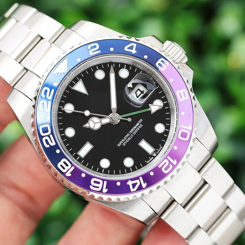Relojes de pulsera de lujo de cerámica de gama alta de la RLX para hombre con movimiento mecánico AAA SS automático de para hombre: 4