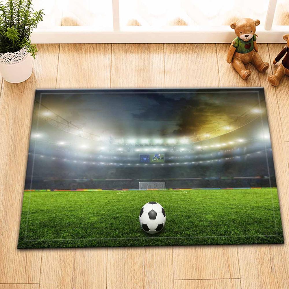 Lb 60*40 zachte witte zwarte voetbal blauwe vloermatten deurmatten slaapkamer tapijt vloerkleden voor woonkamer kinderkamer badkamer: 10723