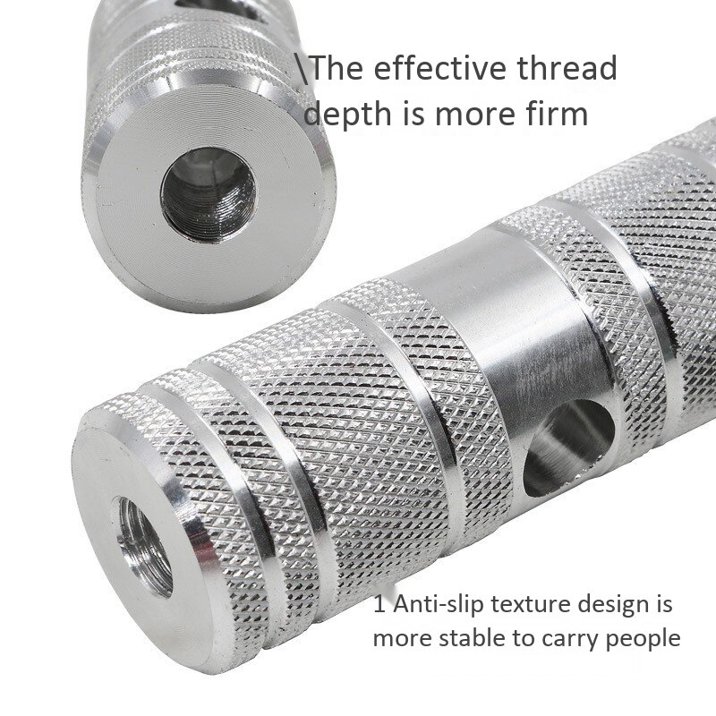 2Pcs Aluminum Nonslip MTB Bike Bicycle Pedal Front Rear Axle Foot Pegs BMX Footrest Lever Bike Accessories