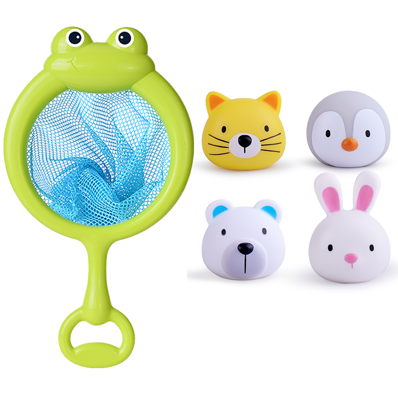 Baby Niedliche Tiere Bad Spielzeug LED Leuchten Spielzeug Schwimmen Wasser Weiche Gummi Float Induktion Leuchtende Ente für Kinder Spielen Lustige