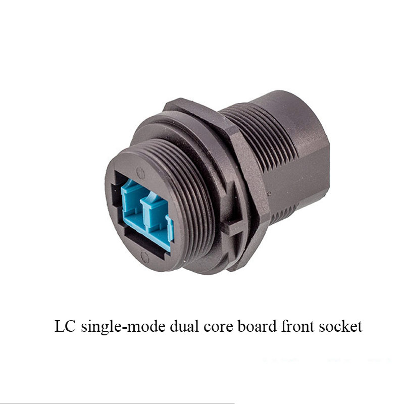 Wasserdichte LC/SC-Glasfaser-Steckdose für Höhle Außenbereich, IP67, FDDI, Einzelmodus, Einzelkern, Dual-Ader-Stecker, SC-Glasfaserkabel: Lila