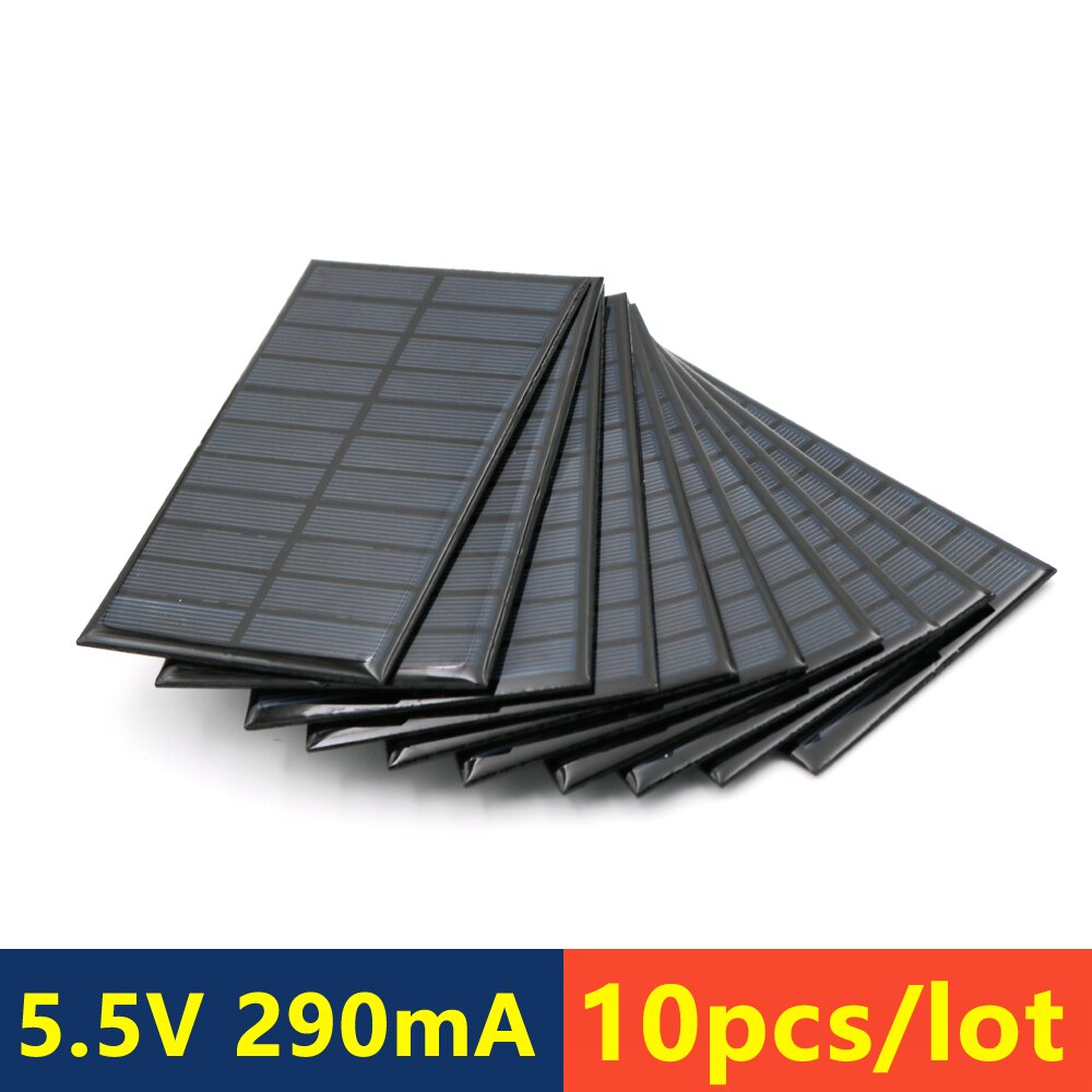 Cella solare 5.5V mini Sistema Solare FAI DA TE per La Batteria 5V Pannello Solare Caricabatterie Del Telefono Portatile 70mA 80mA 100mA 110mA 160mA 180mA 291mA: 291mA