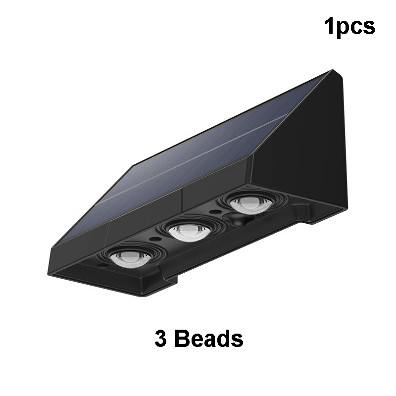 1 stuks zonne-tuinwandlamp buiten waterdichte verlichting warmlicht sfeer villa tuindecoratie voor terras of veranda: changeable