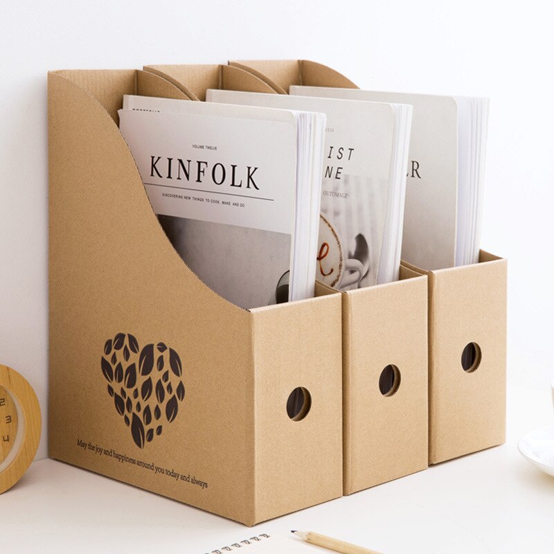 Bestand Papier Houder Desktop File Organizer Voor Boeken Documenten Opbergdoos Document Bureau Map Kantoor Suppiles Papierlade