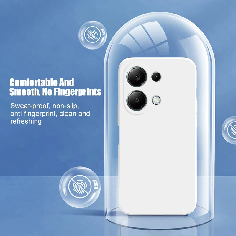 Funda de teléfono Redmi Note 13 Pro, carcasa de silicona líquida cuadrada de lujo para Xiaomi Redmi Note 13, Note 13 Pro, Note 13pro Plus, 5G