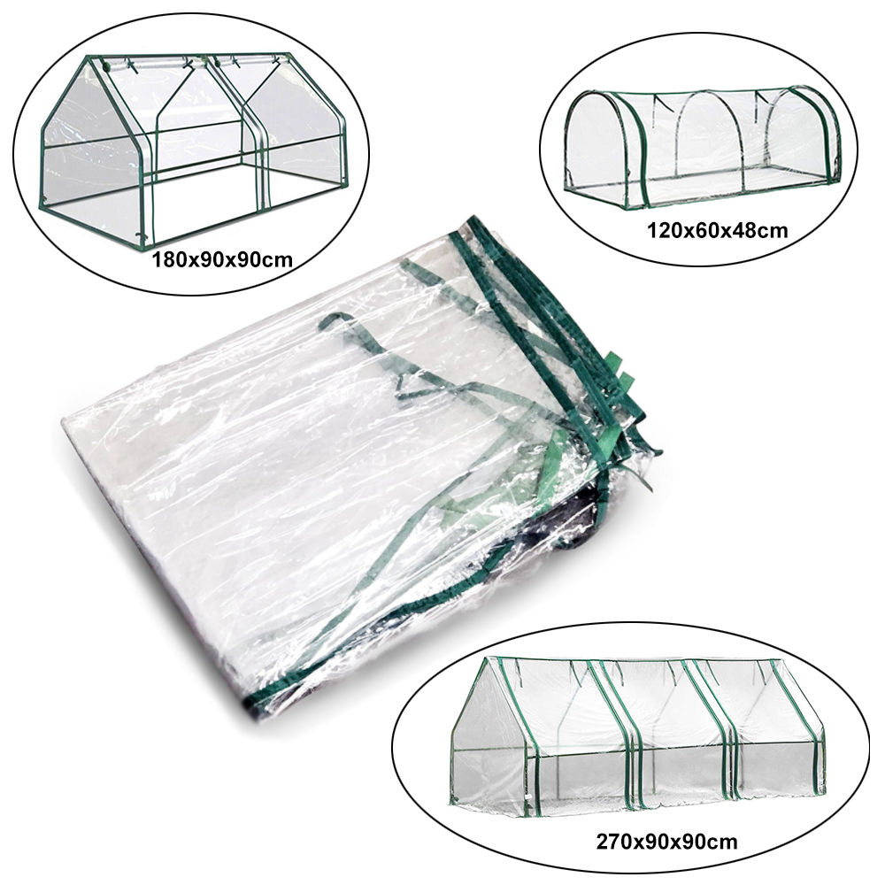 3 Sizes Greenhouse PVC Transparent Plant Cover without Frame for Indoor Outdoor Gardens Vegetable Plant Seeds Growing