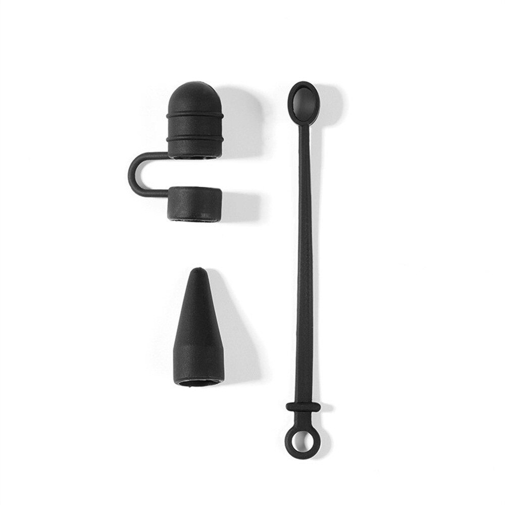 Cobertura de silicone 3 em 1 para apple pencil, estojo para lápis, capa com ponta para suporte, adaptador para ipad pro 10.5 12.9 9.7, estojo para lápis o5