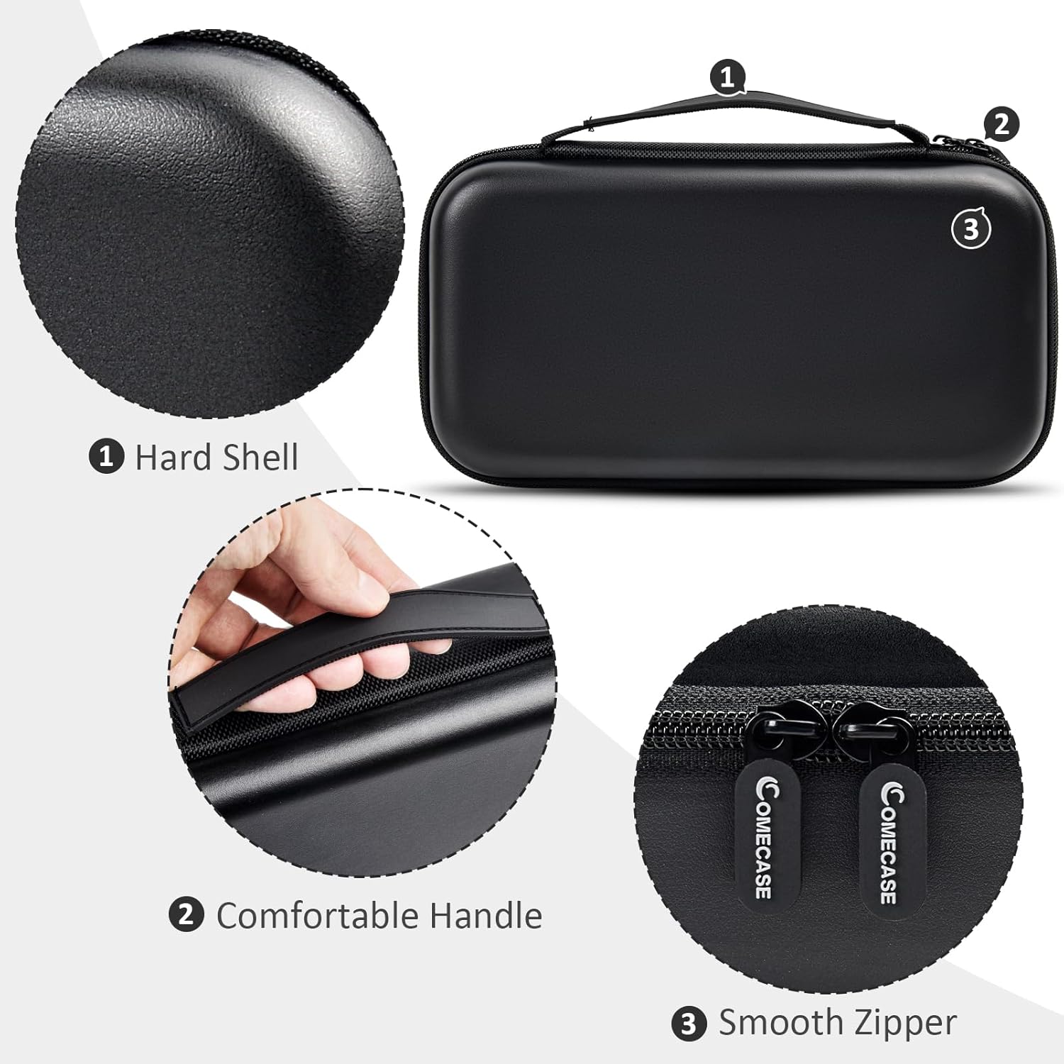 (nur Hülle) Schutzhülle für kabelloses Mikrofon, kompatibel mit JBL Wireless Two Microphone System, tragbare Reise-Aufbewahrungstasche mit zwei Mikrofonen