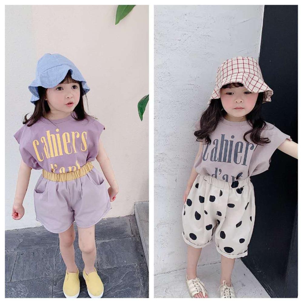 Kinderkleding Zomer Meisjes Koreaanse Zomer Mouwloos T-shirt Vest
