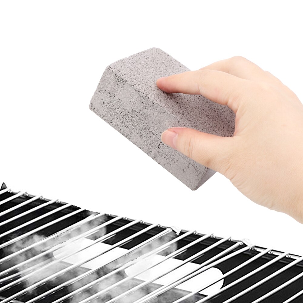 Handheld BBQ Grill Reinigung Ziegel Block Entfernen Flecken Pinsel BBQ Werkzeuge 2Stck Grill Schaber Bratpfanne BBQ Reinigung Stein
