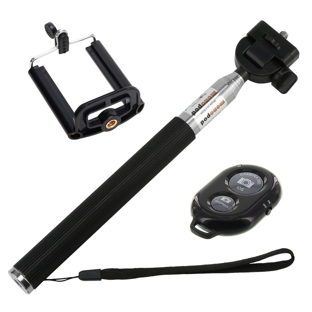 Selfie Sticks Bluetooth-Compatibel Stok Batterij Afstandsbediening Shutter Monopod Selfie Stok Statief Voor Smartphone