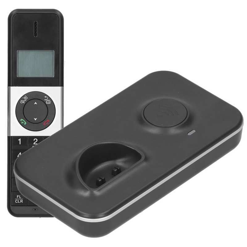 Telephone Digital Cordless Caller ID Hands-Free Business Fixed Landline Telephone 100-240V US Plug