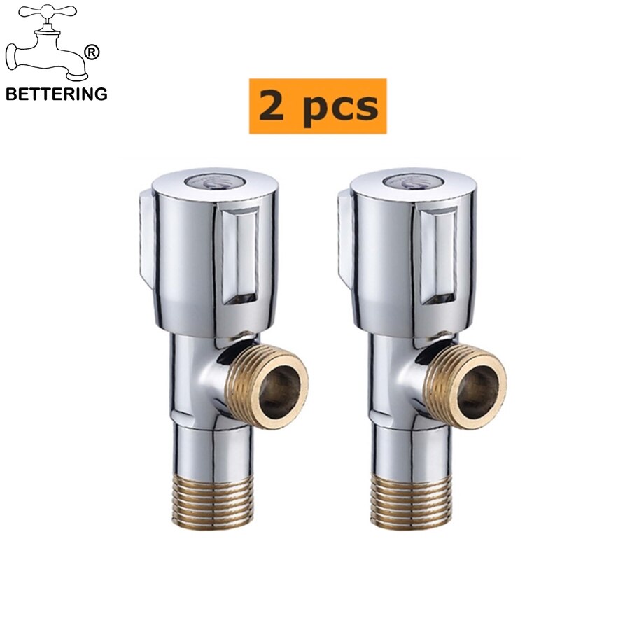 Bathroom Brass Chrome Corner Angel Valve Radiator Block Valves Towel Warmer Angled Stop Valves Shut Off Valve for Toilet Kitchen