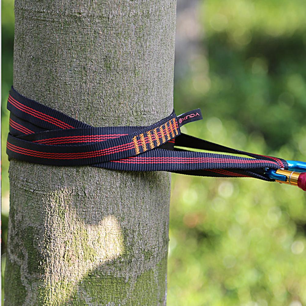 XINDA 180cm 22KN Rock Climbing Rope Safty Climbing Belt Climbing Webbing Outdoor Aerial Work Mountaineering Rappelling Sling