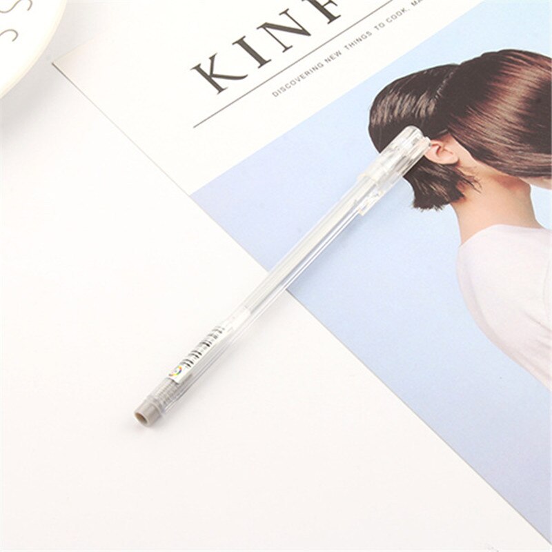 2 sztuk Highgloss pastelowy długopis ślub na urodziny i bociankowe impreza dobrodziejstw dzieci pamiątkowe prezenty kapsułka czarny papier długopis podpis: szary