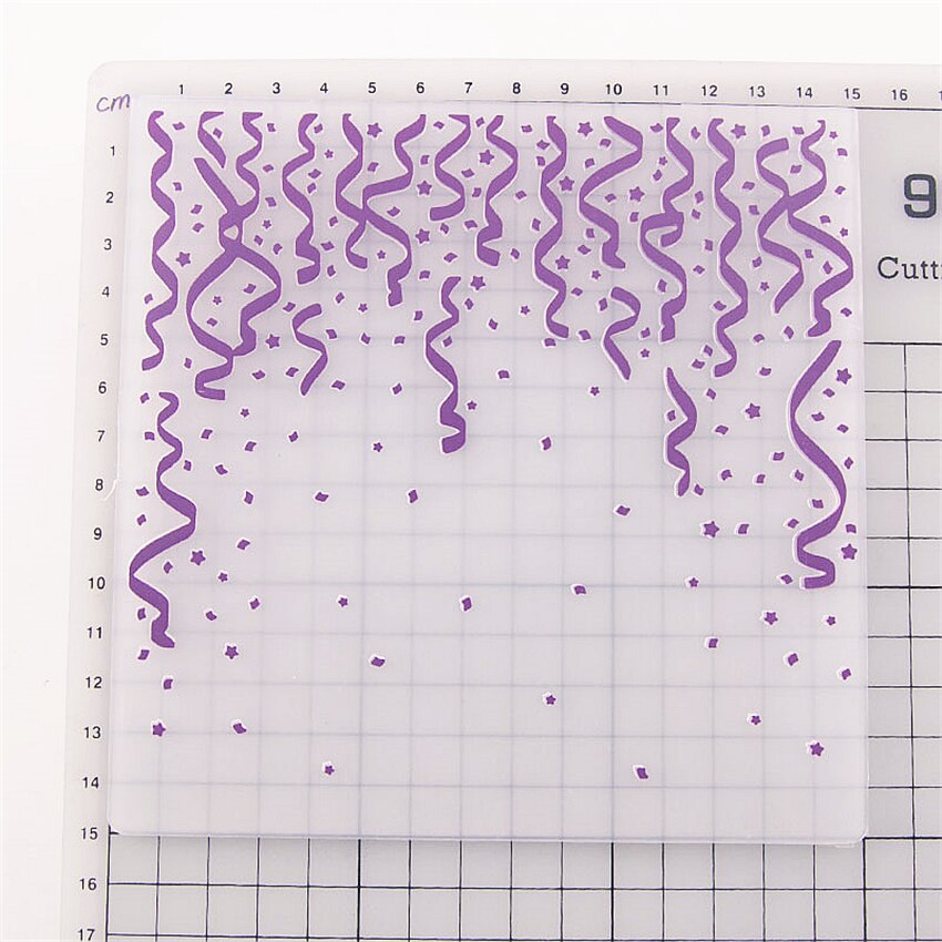 plastic Strip ribbon template craft card making paper card album wedding decoration scrapbooking embossing folder