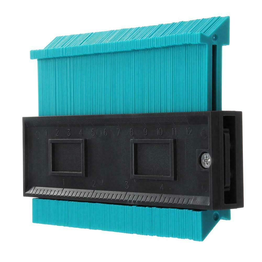 Shape Contour Duplicator Profile Gauge Tiling Laminate Tiles Edge Shaping 120mm Car Van Lorry Measuring Tool Accessories: Blue