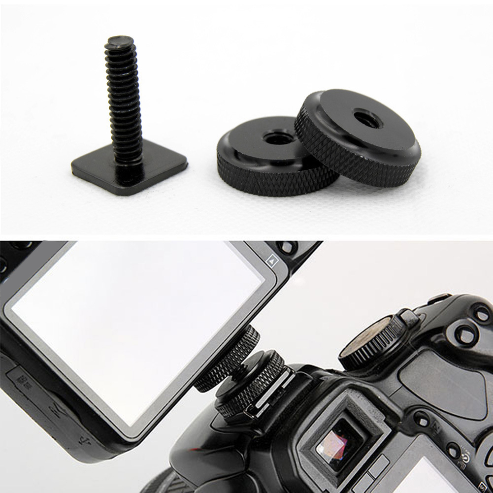 1/4 Zoll Stativ schraube zum Blitz Blitzschuh Adapter schwarzer Schrauben Adapter Stativ halterung Blitzschuh halterung für Kamera Studio Zubehör