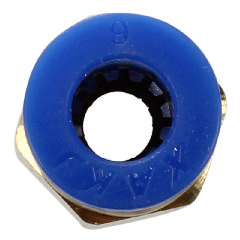 10 Pcs 1/8" PT Male Thread 6mm Push in Joint Pneumatic Connector Quick Fittings