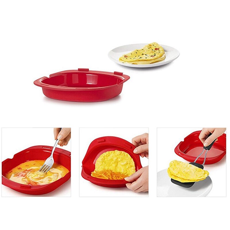 Microwave Oven Silicone Egg Omelette Roll Baking Dish Silicone Omelette Maker Kitchen Steamer Cooking Mould Kictchen Gadget