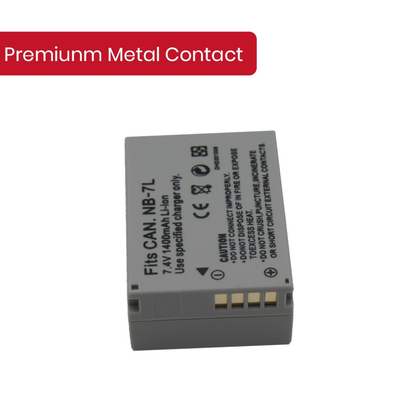 EPHESTION NB-7L NB7L NB 7L Battery For Canon G10 G11 G12 SX30 SX30IS Camera Batteries High Capacity Rechargeable Li-ion Battery