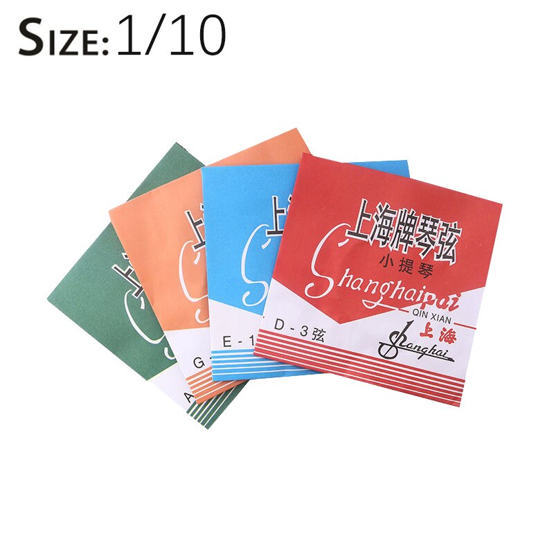 Merk shanghai roestvrijstalen vioolsnaren / complete set snaren, voor 1/10 1/8 1/4 1/2 3/4 4/4 viool: 10-1 vioolsnaren